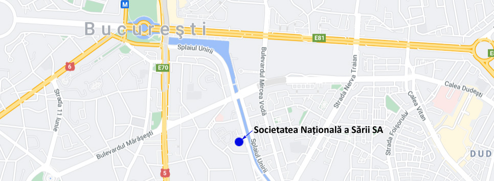 Harta acces - Societatea Nationala a Sarii SA